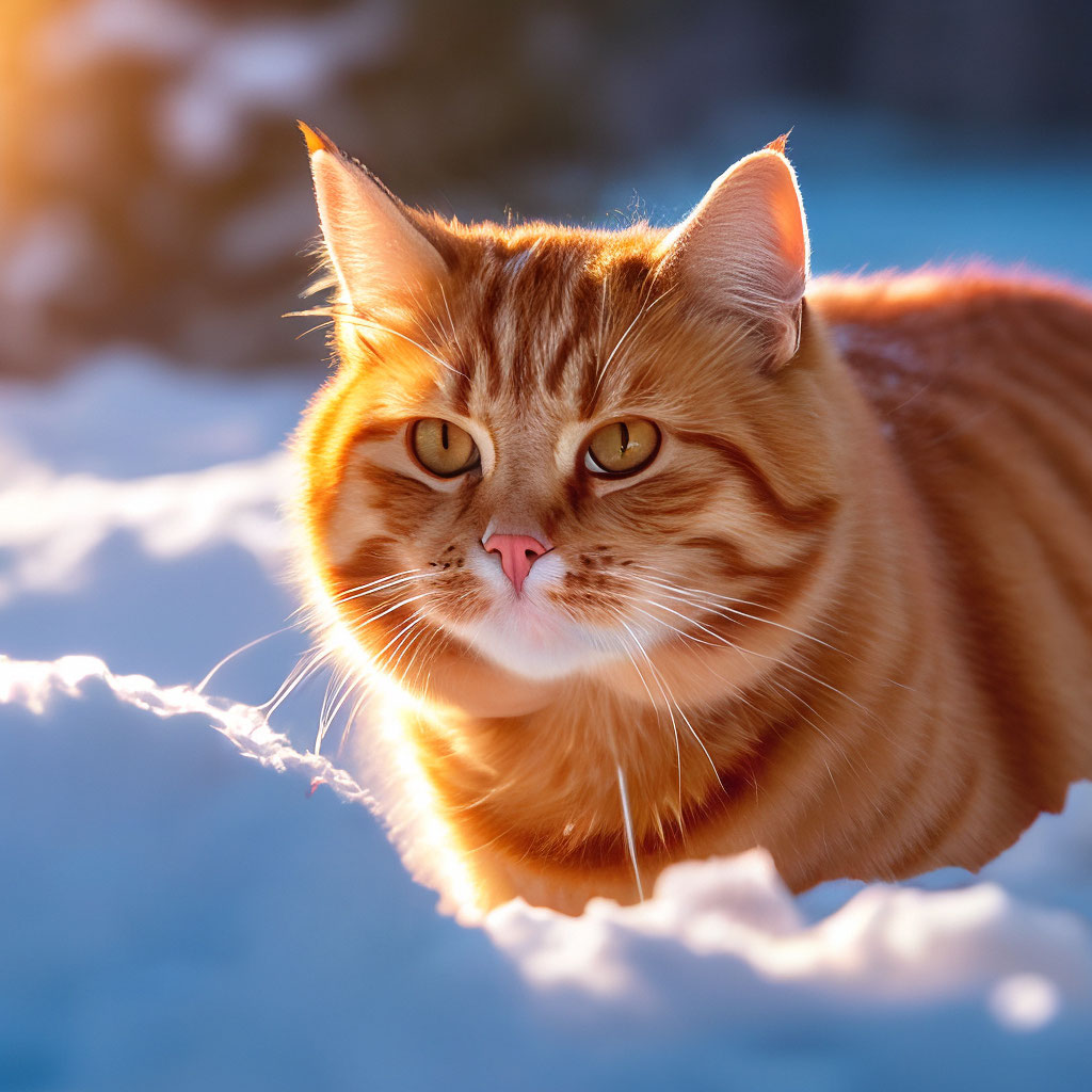 Утро кота Забавный рыжий кот …» — создано в Шедевруме