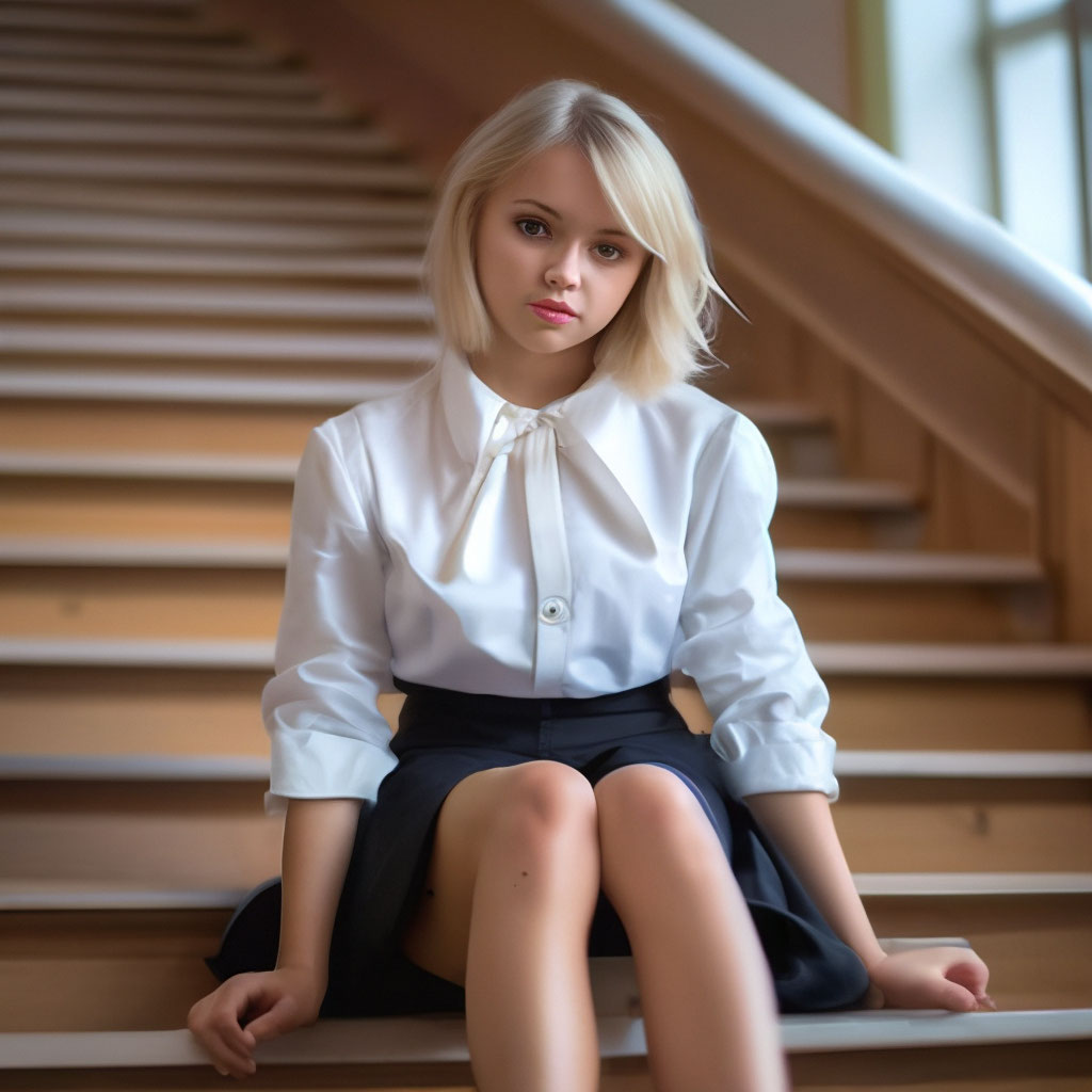 schoolgirl Russian  — image created in Shedevrum