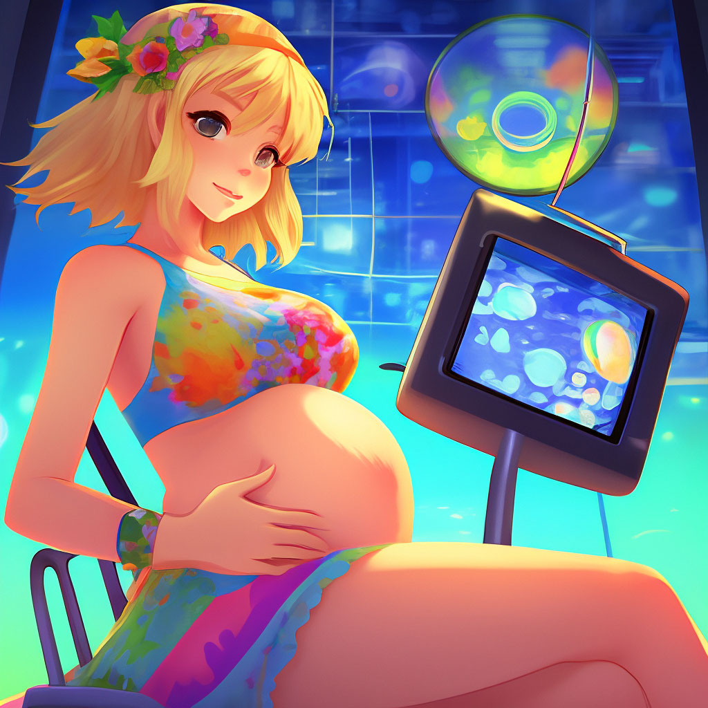 ☮️🤰 красивая беременная аниме …» — создано в Шедевруме