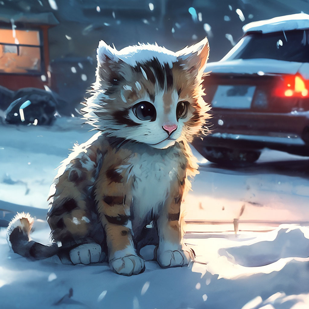 Брошенный котенок