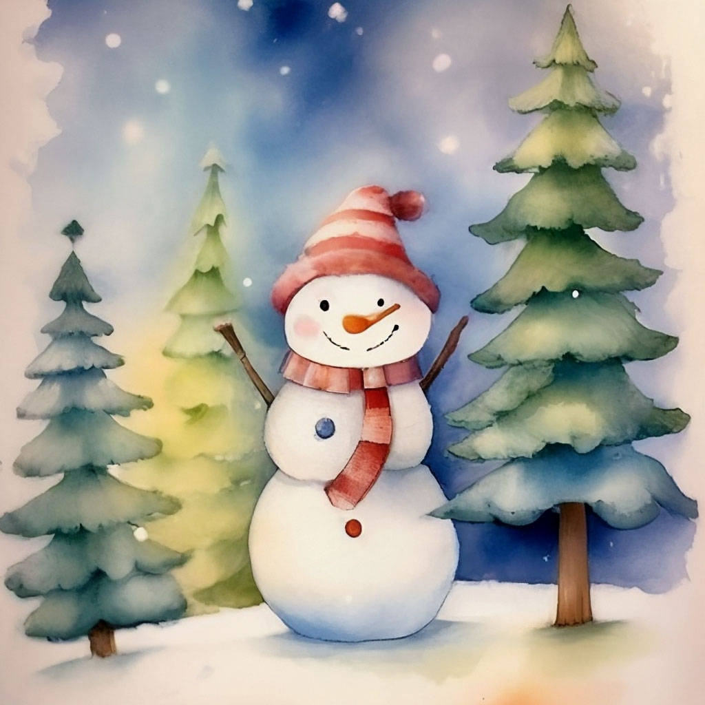 Раскраски Раскраска Снеговик и елочка снеговик, Раскраски .