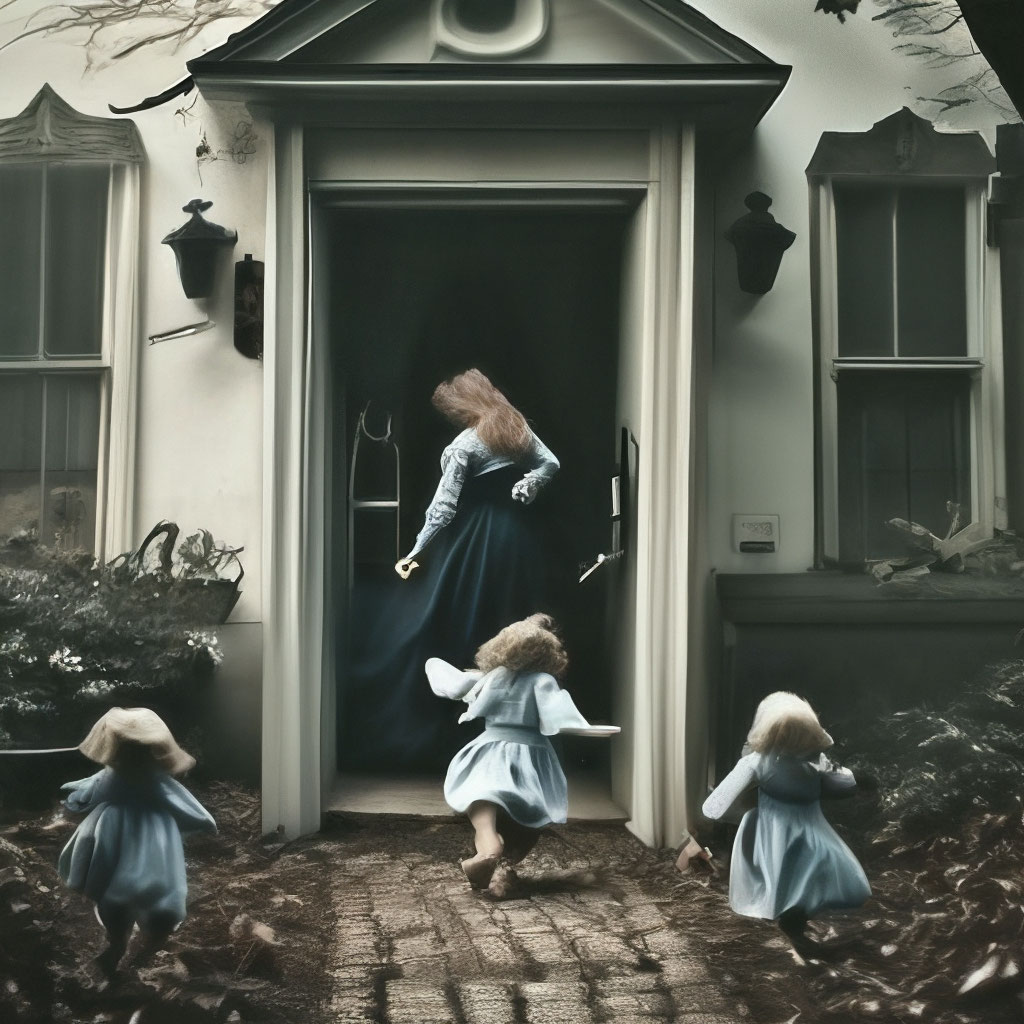 Run From Witch Mary'S Door. Run …» — Создано В Шедевруме