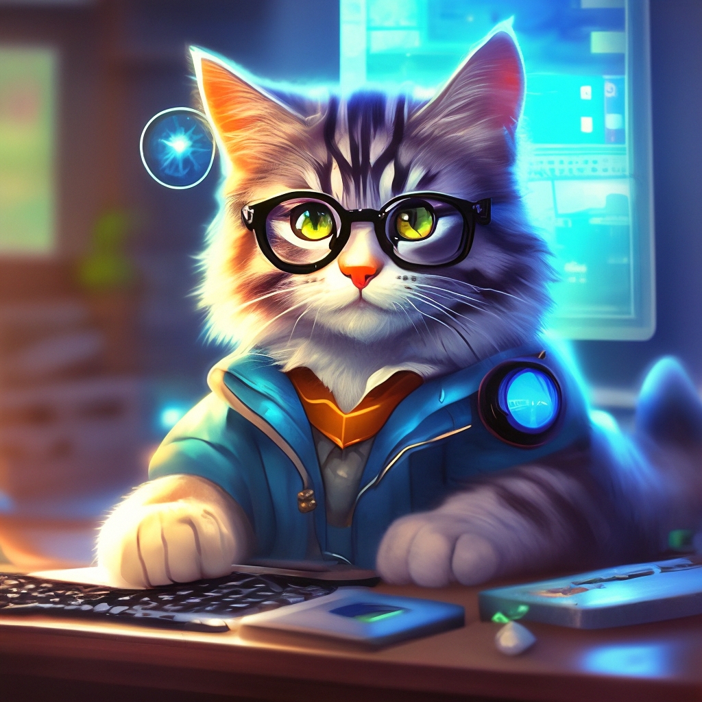 Умный котик картинки