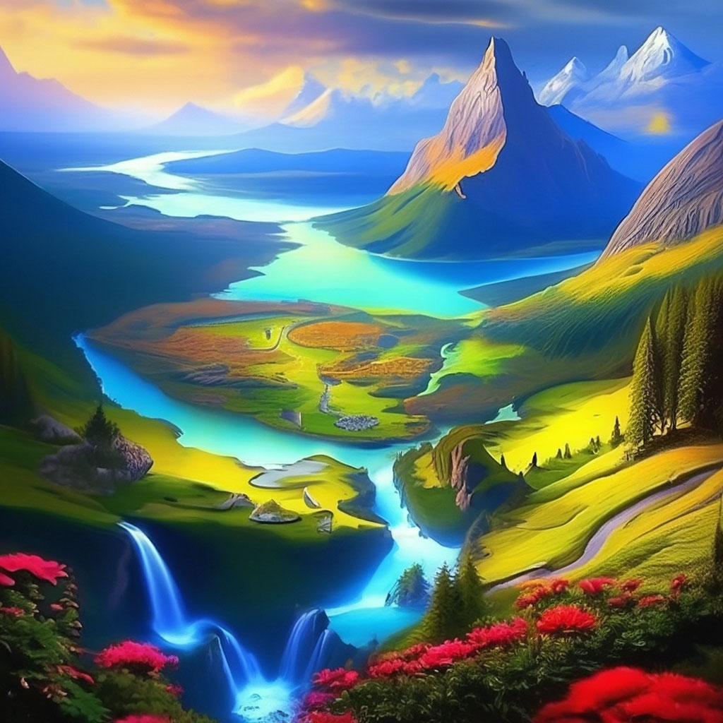 Красивый мир фото "The most beautiful landscape in the ." - image created in Shedevrum