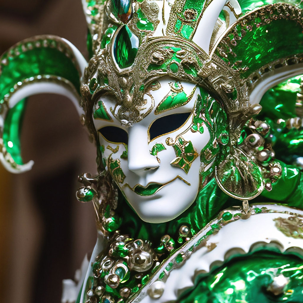 Венецианская карнавальная маска - джокер