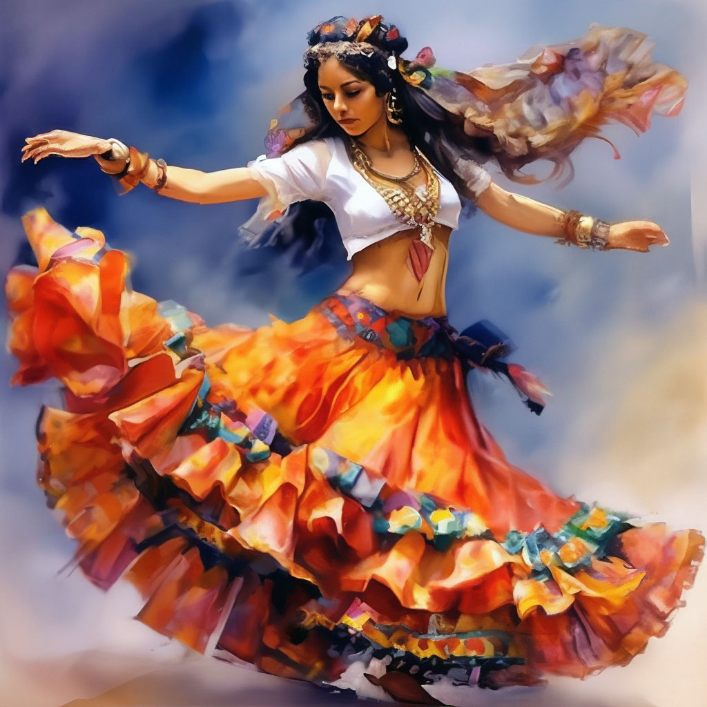 Gypsy dance. Gypsy dance