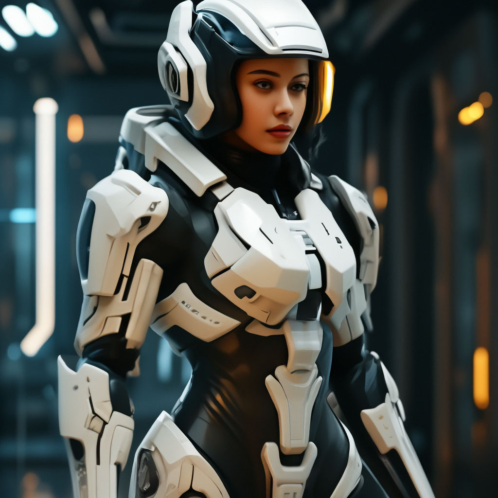 Futuristic Space Suit Concept Art Girls