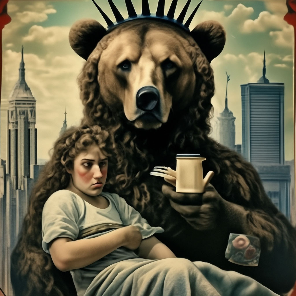 Тату медведь медведица и медвежонок (79 фото)