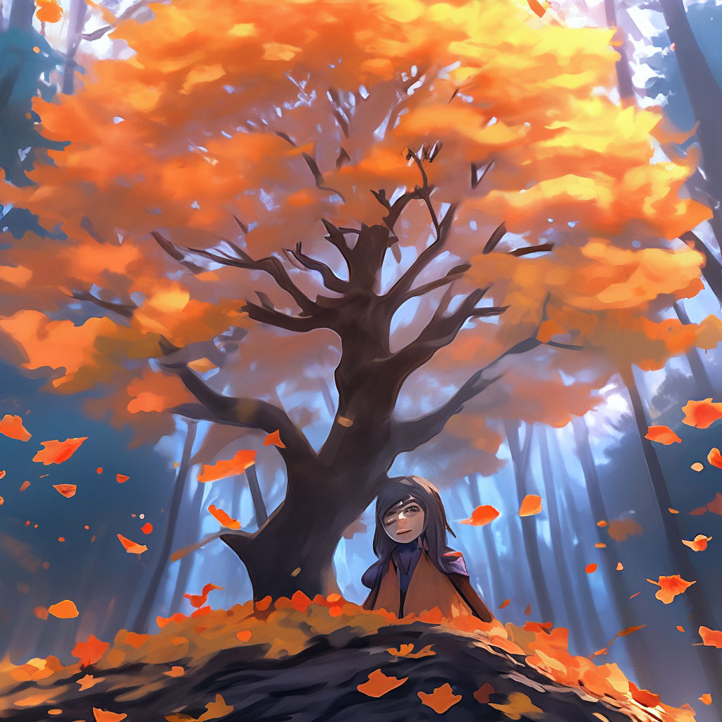 Осень в стиле аниме 