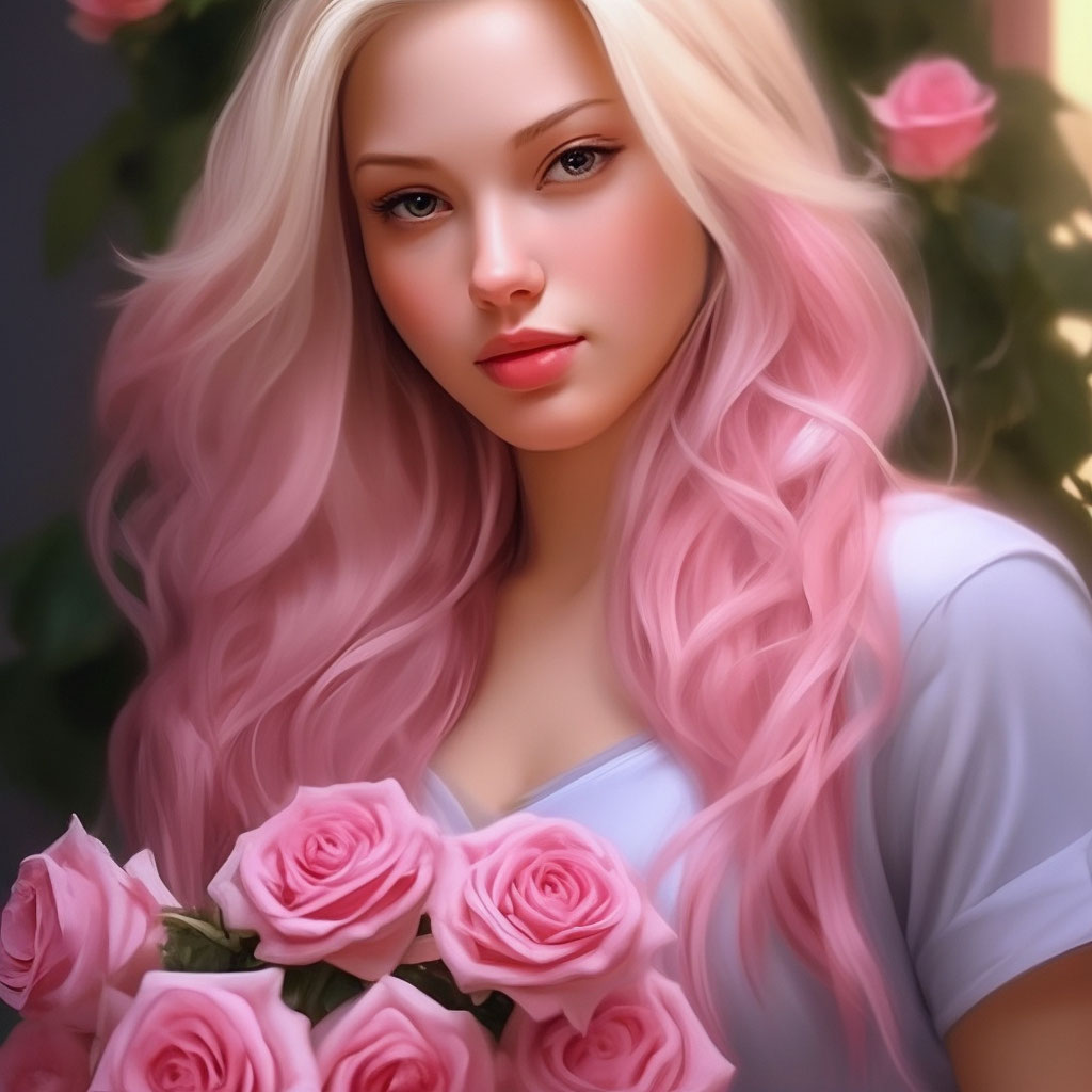 Красивые розовые волосы - 74 фото