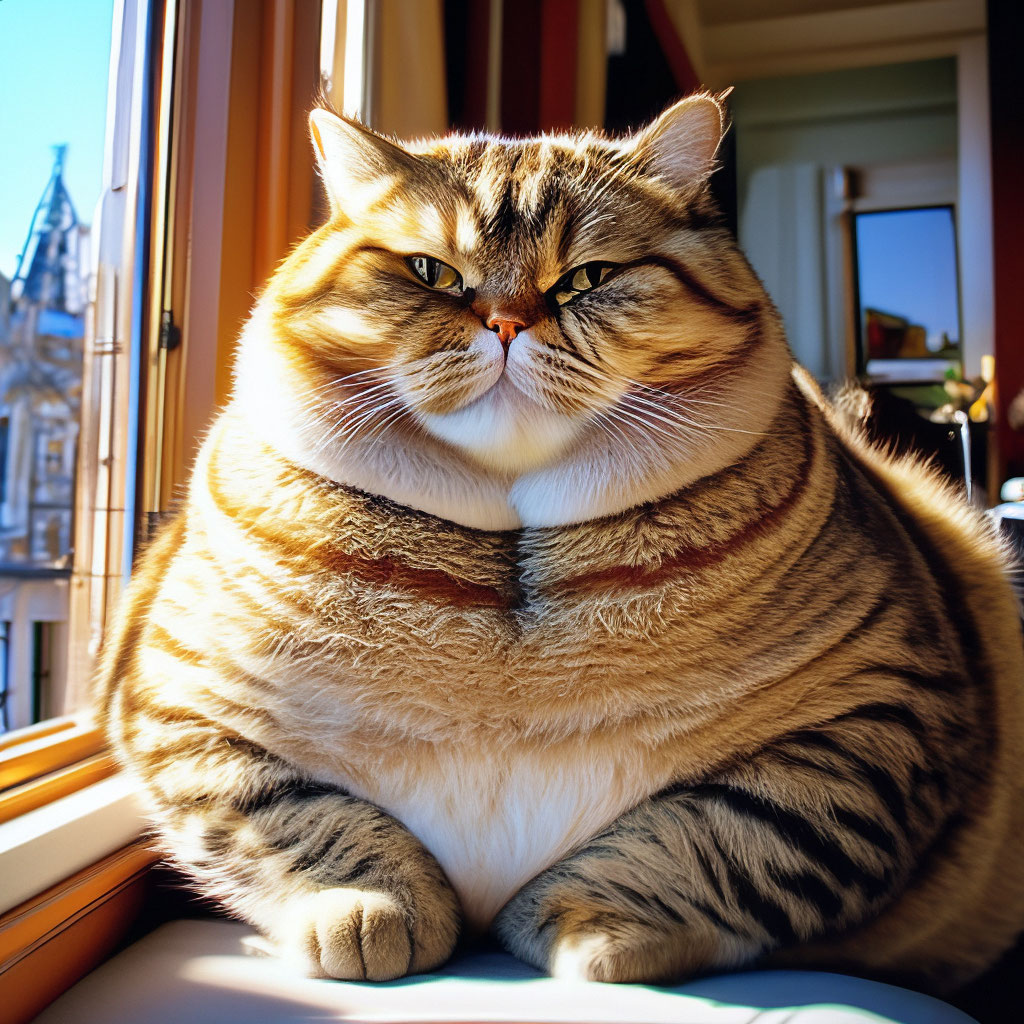 котик жирный