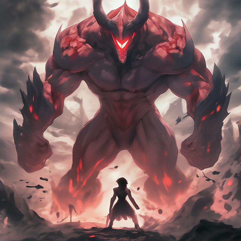 «Демон титан» — создано в Шедевруме