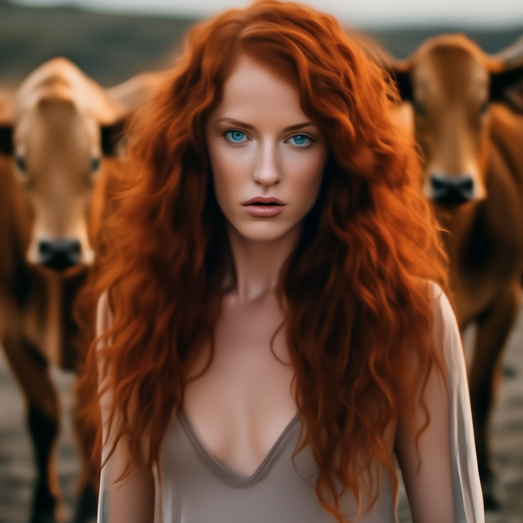 Topl.es redhead+длинные волнистые …» — создано в Шедевруме