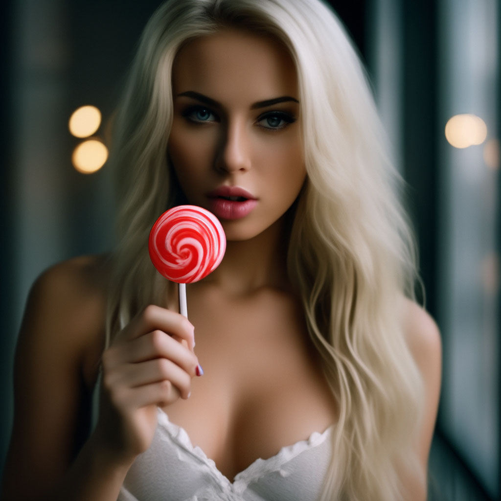 Блонда курит и сосет пенис - порно фото