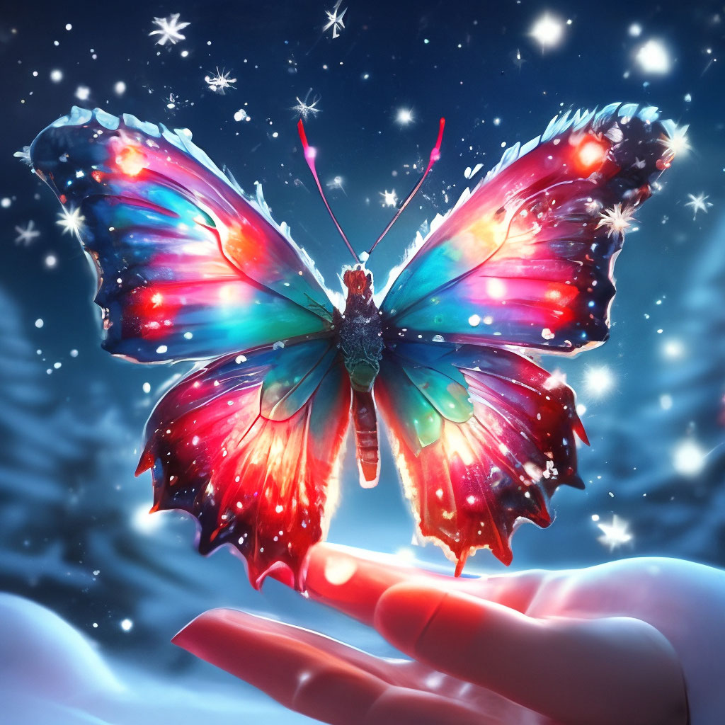 Галстук-бабочка новогодняя красная Santa Claus
