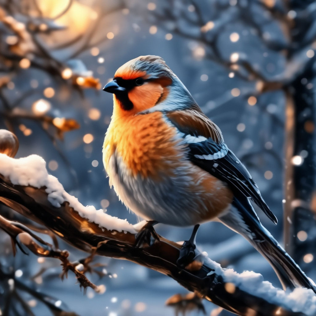 Зимние пейзажи с птицами (41 фото) - красивые фото и картинки natali-fashion.ru