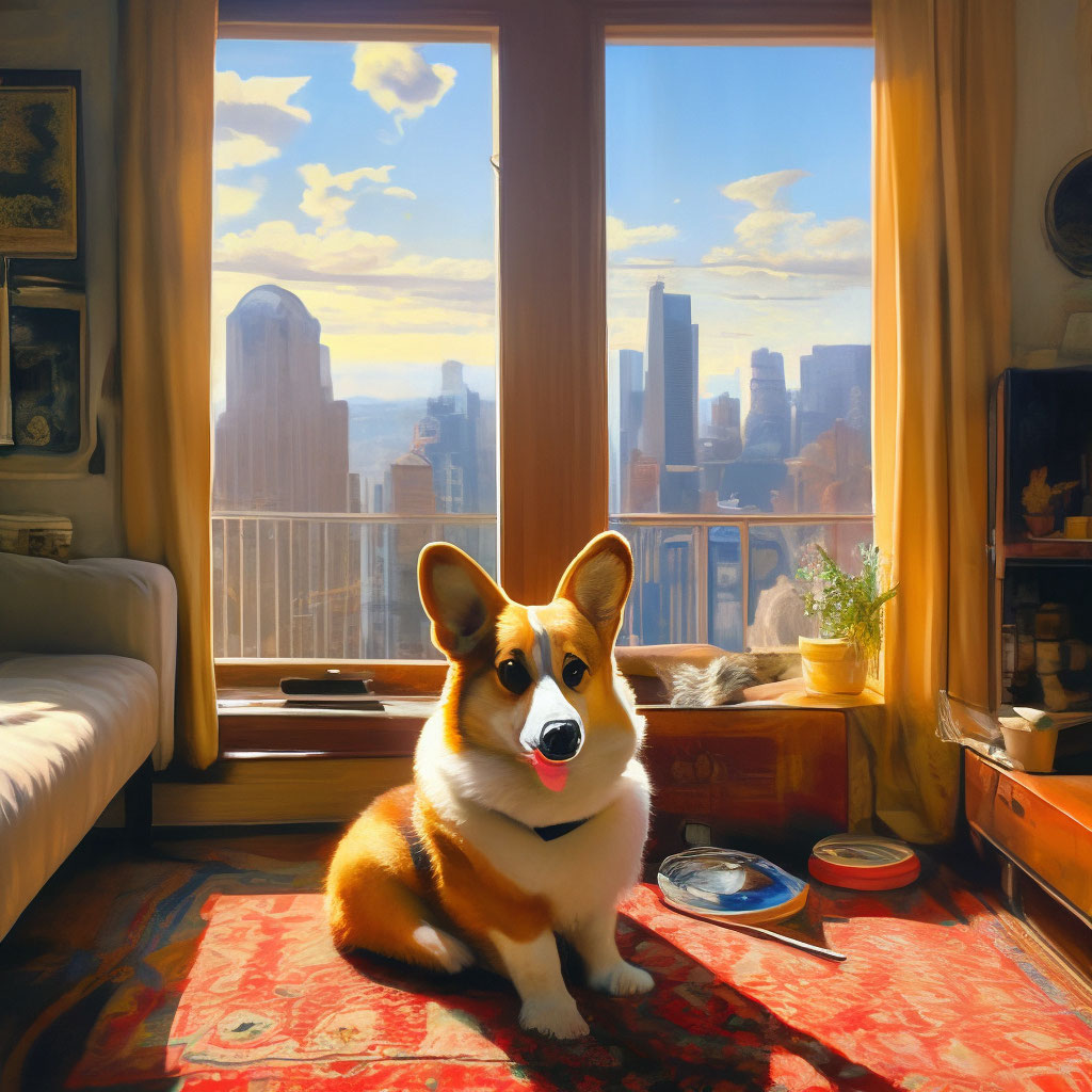 Corgi shops apartment