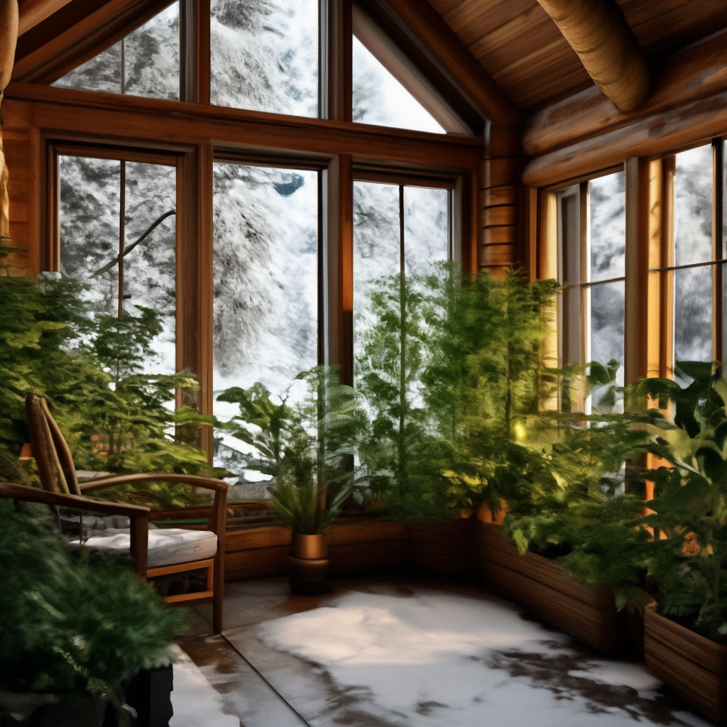 Фотографии зимних садов в частном доме и в квартире