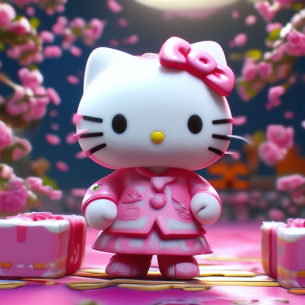 Видео Hello Kitty» — картинка создана в Шедевруме