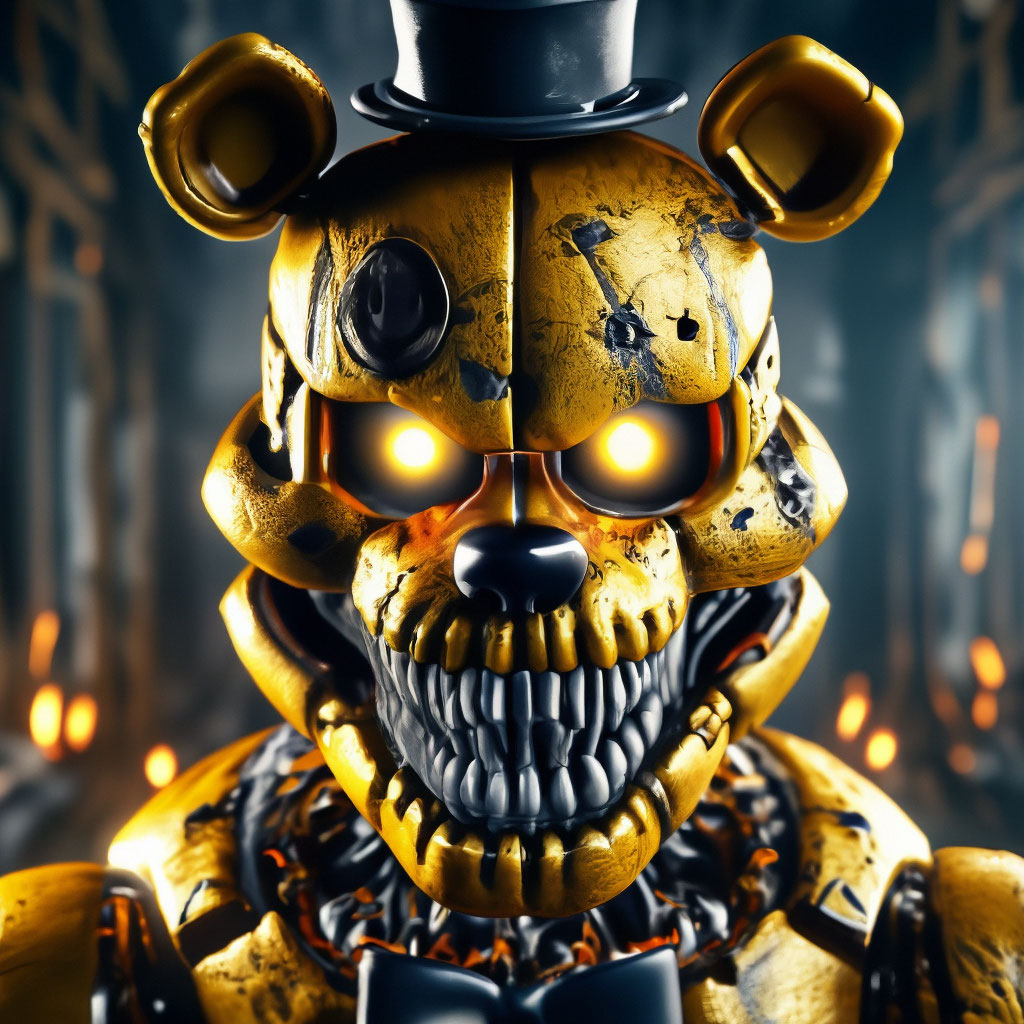 Пять ночей с Фредди мягкая игрушка Золотой Фредди — FNAF