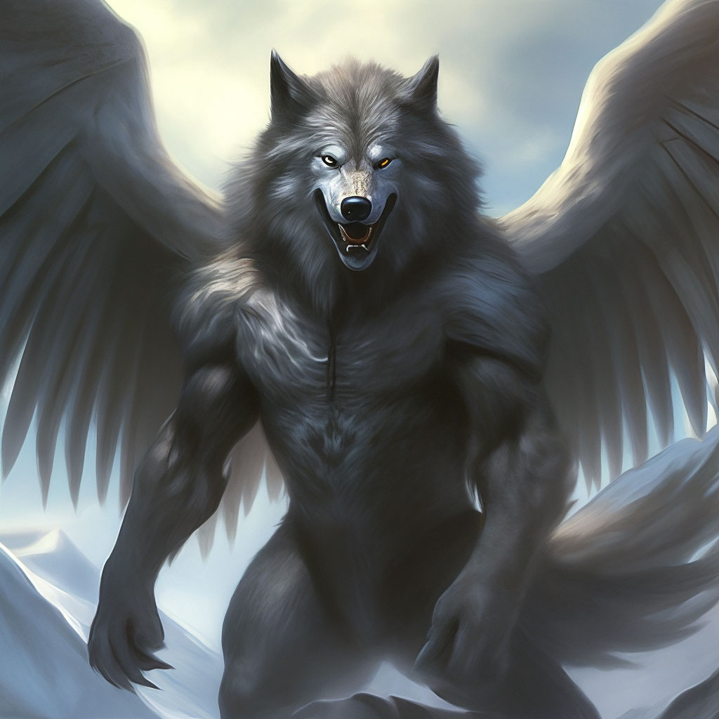 Werewolf Deamhan Winged
