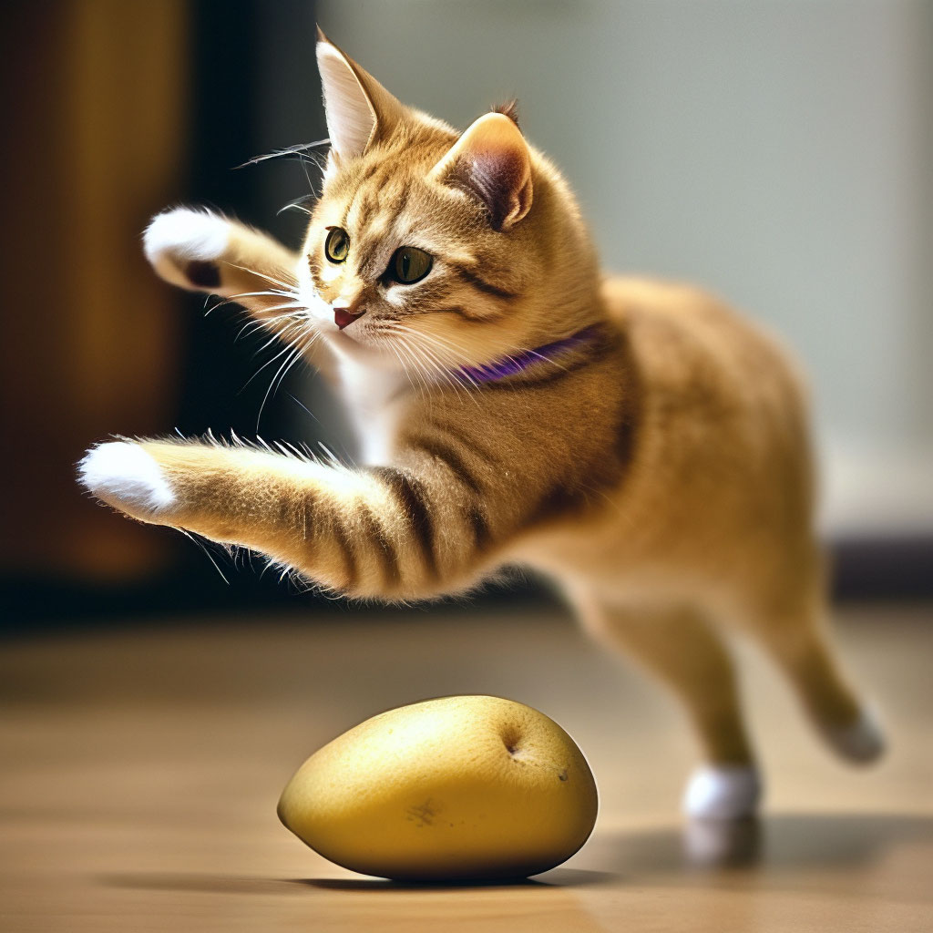 Ловкость кошки грация картошки» — создано в Шедевруме