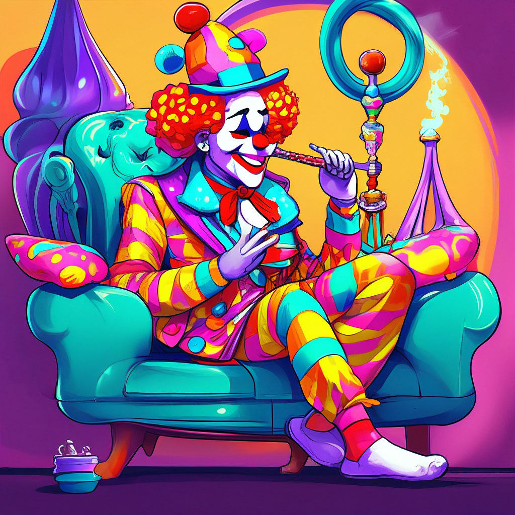 Сидящий клоун