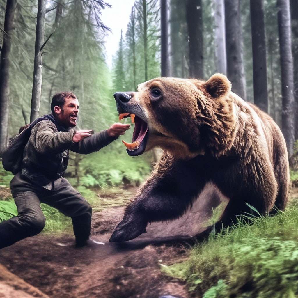 Медведь нападает во сне