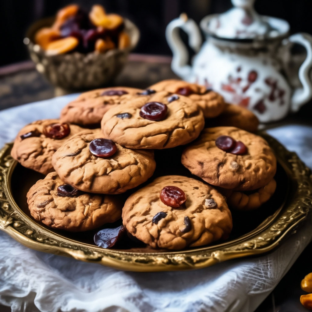 Песочное печенье с сухофруктами и орехами