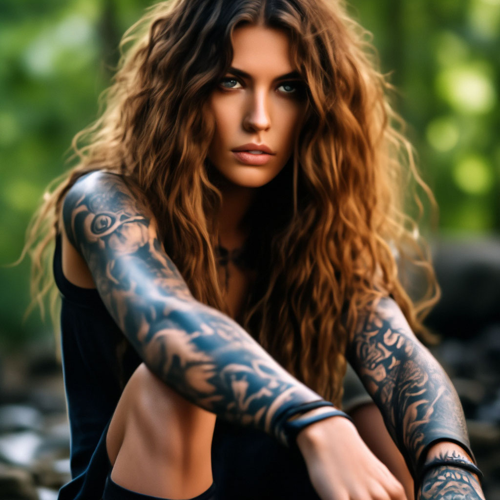 Beauty-хит: флэш татуировки для волос и как их наносить (фото, видео)
