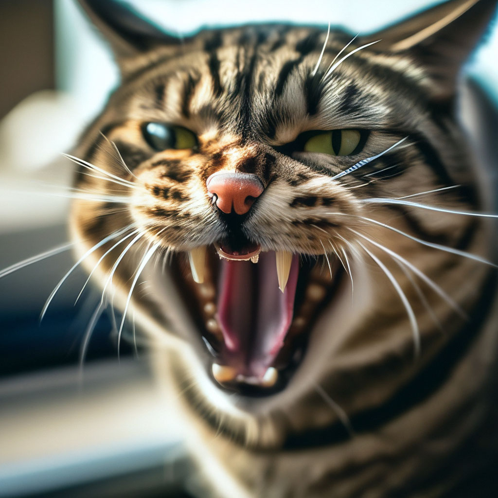 Котик который лучше нельзя злить...» — создано в Шедевруме