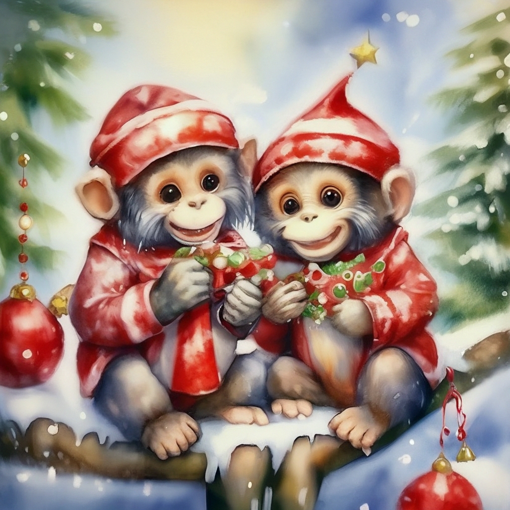 Новогодняя обезьяна