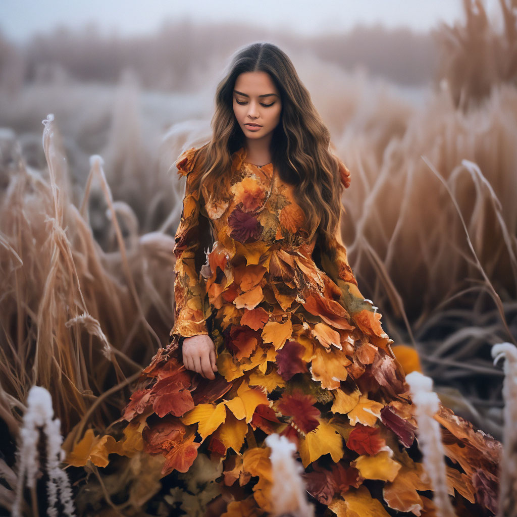 Autumn leaves dress best sale