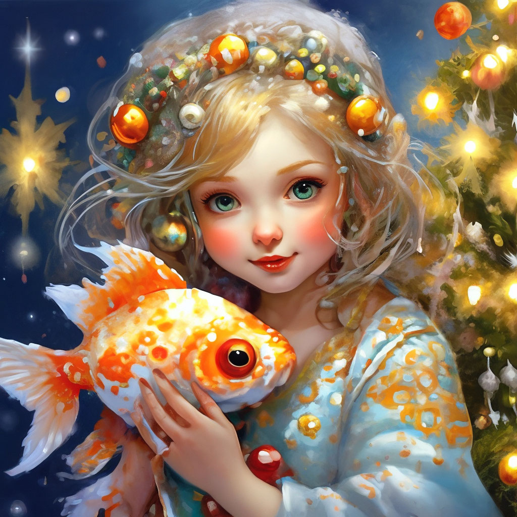 Goldfish Drawing Girl