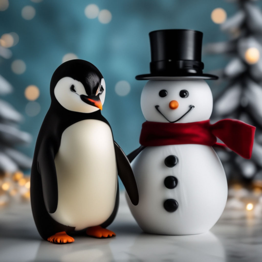 Воздушный шар Снеговик, Санта и Пингвины купить оптом - интернет-магазин malino-v.ru