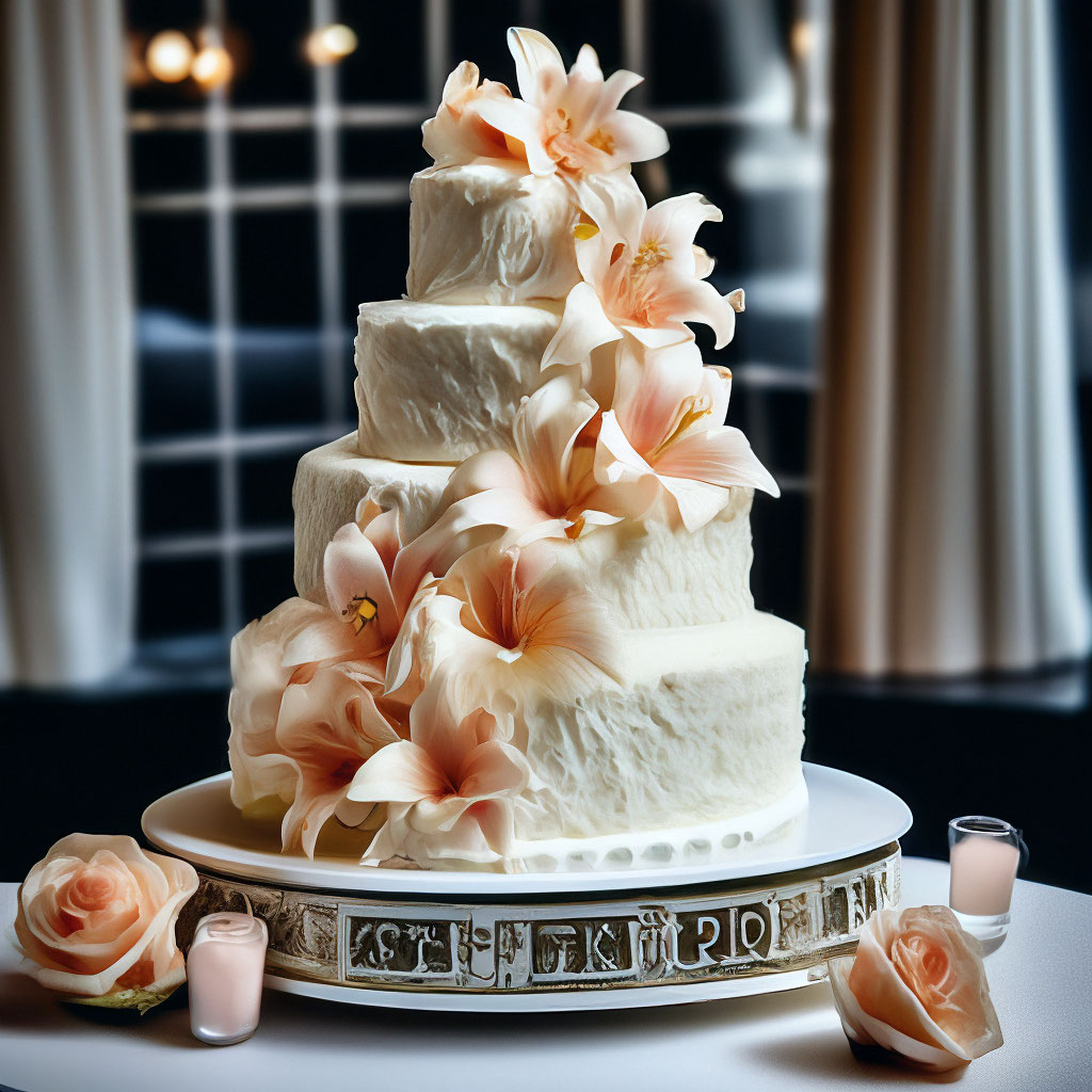 Как самому украсить свадебный торт