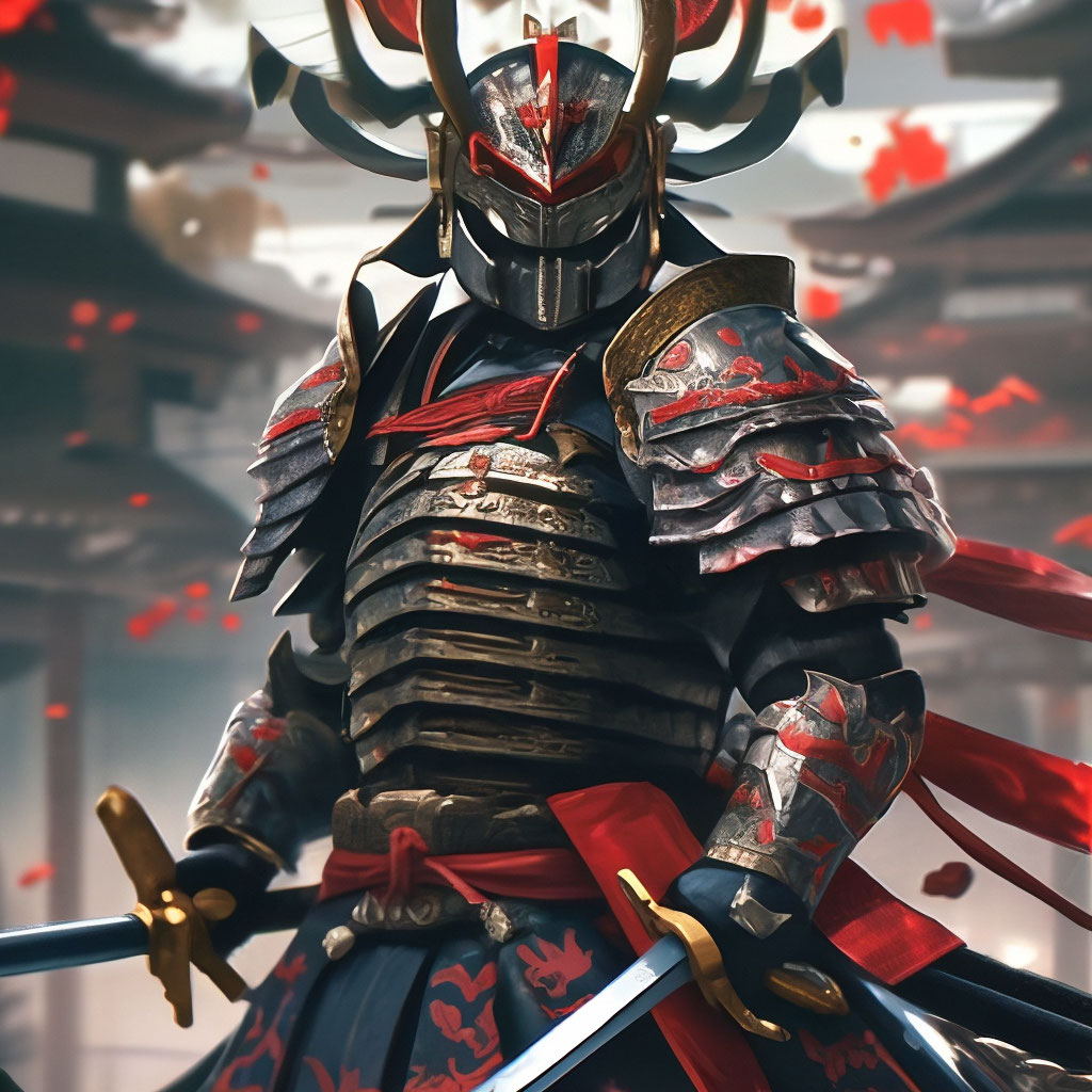 Samurai Armor Anime Samurai Girl In Armor Sumie Style By MyCKs On