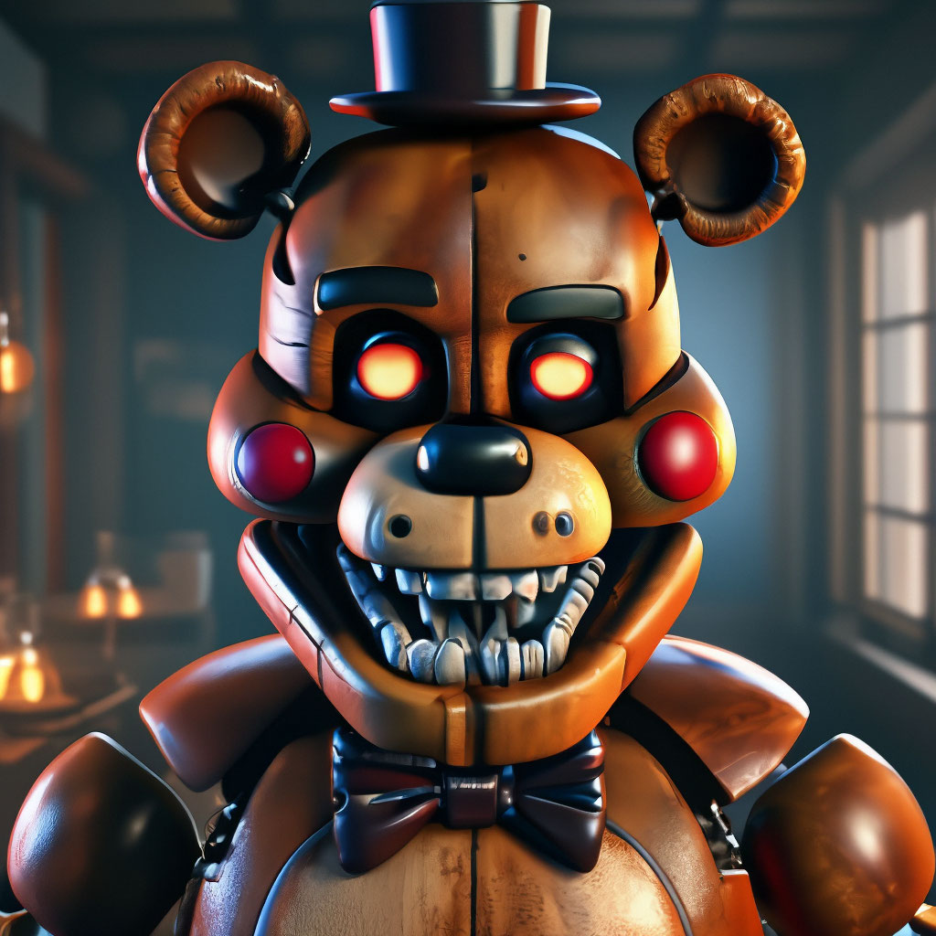     4     2     3    Freddy Fazbear Rockstar    png  PNGWing