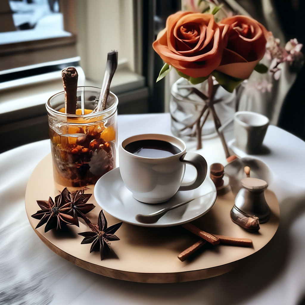 Кофе и розы с добрым утром - 63 фото