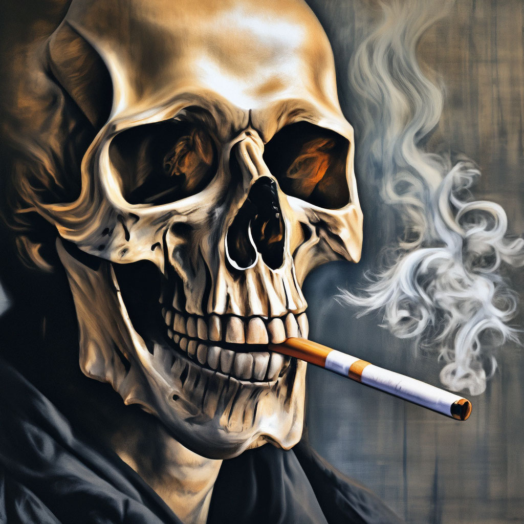 Рисунок курящего человека - 62 фото
