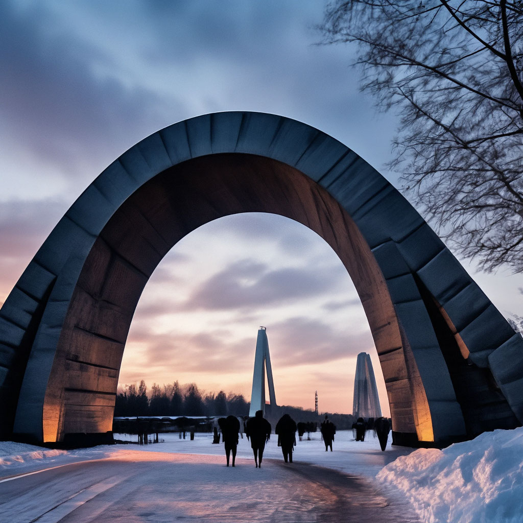 Арка из архитектурного бетона | Hardscape, Archway, Garden decor