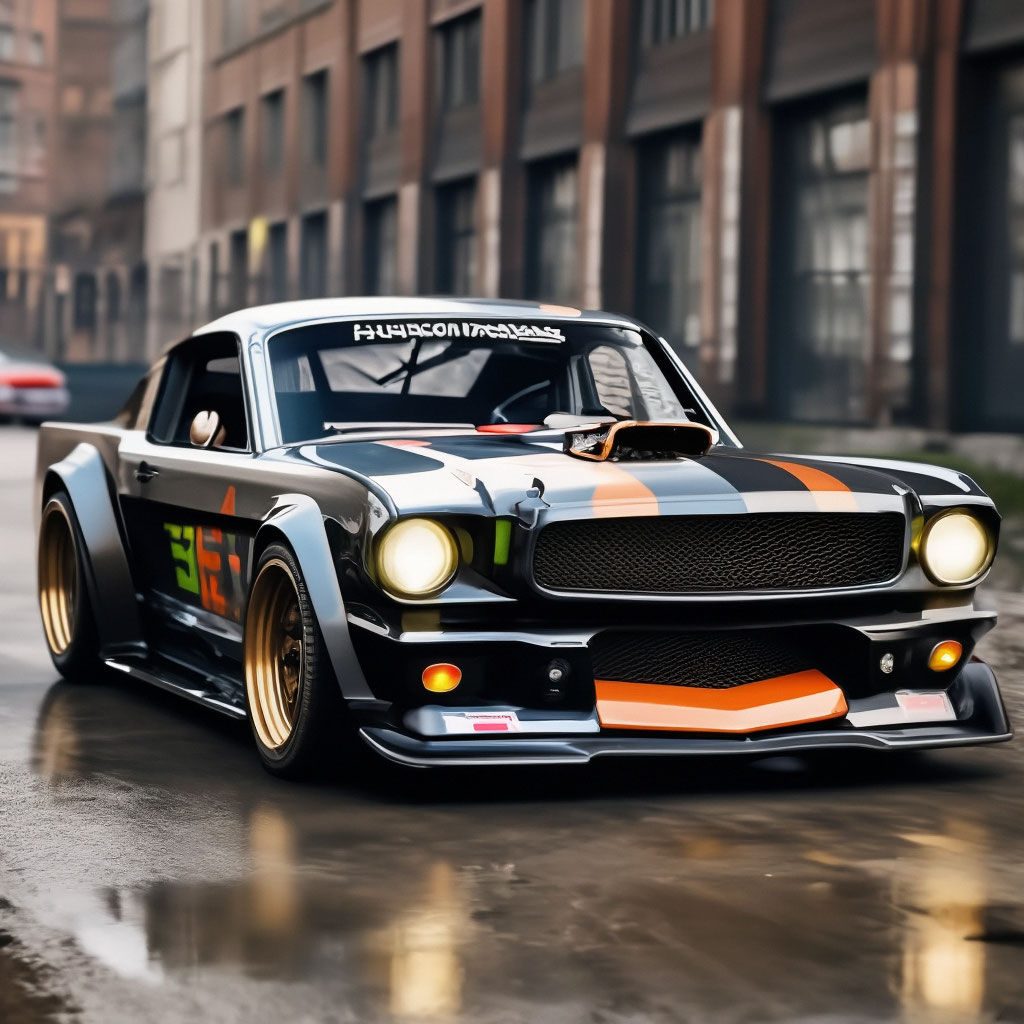 Ford Mustang 1965 дрифт