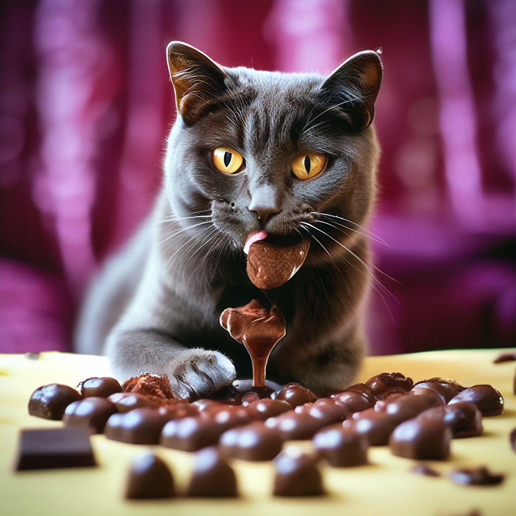 Кот шоколад