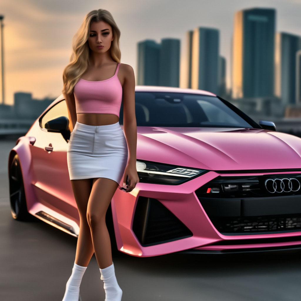 Audi rs7 2023 года, в обвесе wide …» — создано в Шедевруме