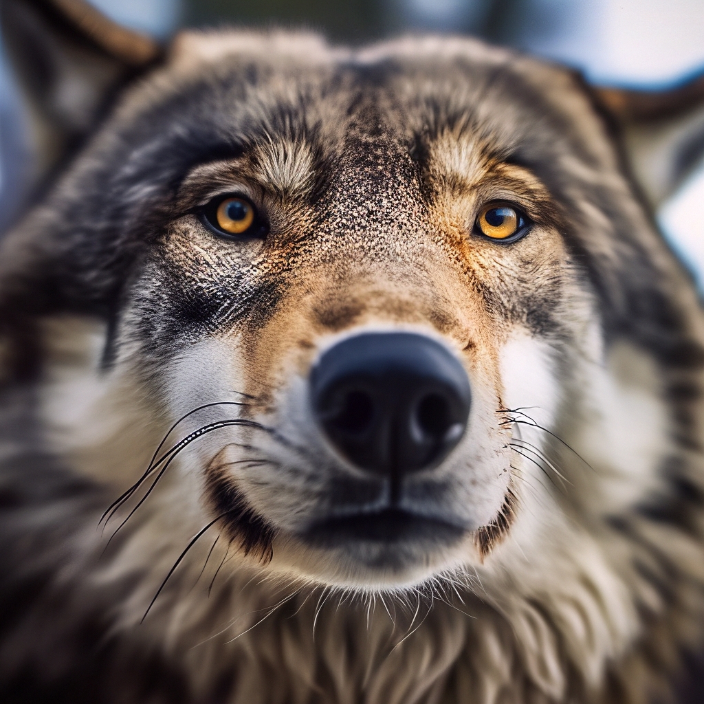 Close-up of a Wolfs Head in the Winter Stock Photo - Image of tiptoe, stalking: 