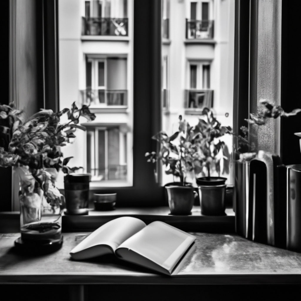 Appartement photo en noir et blanc