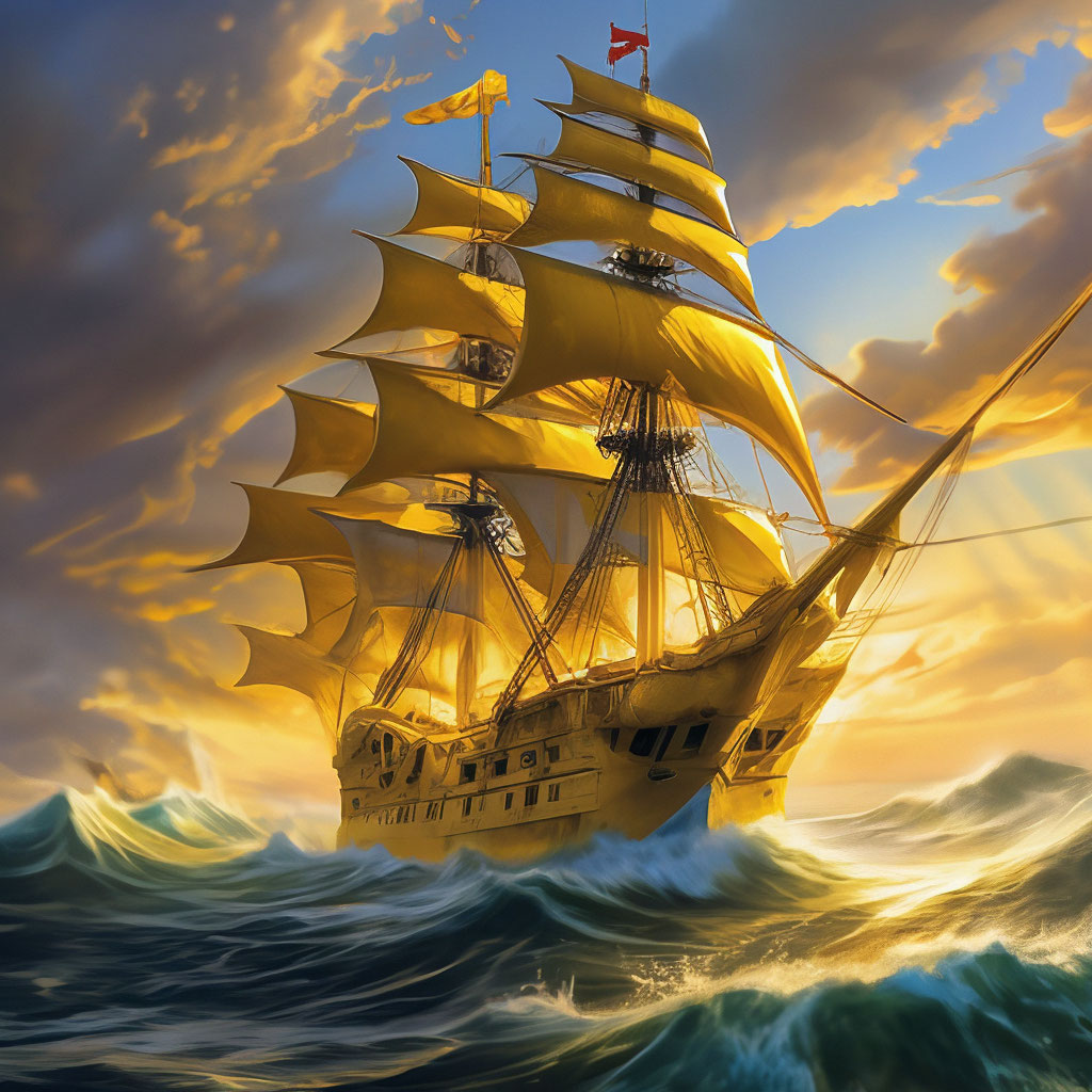 золотые паруса.