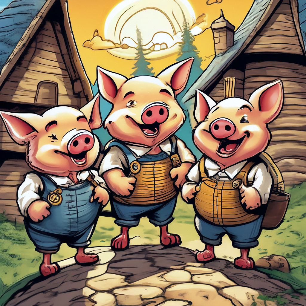 3 поросенка