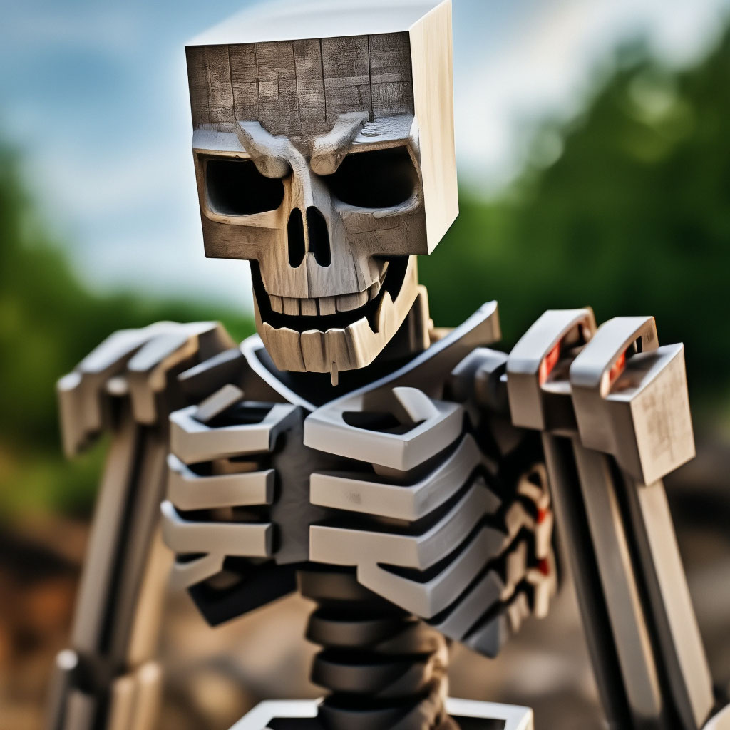 Minecraft Real Life Skeleton Homemade Minecraft Skeleton | Minecraft