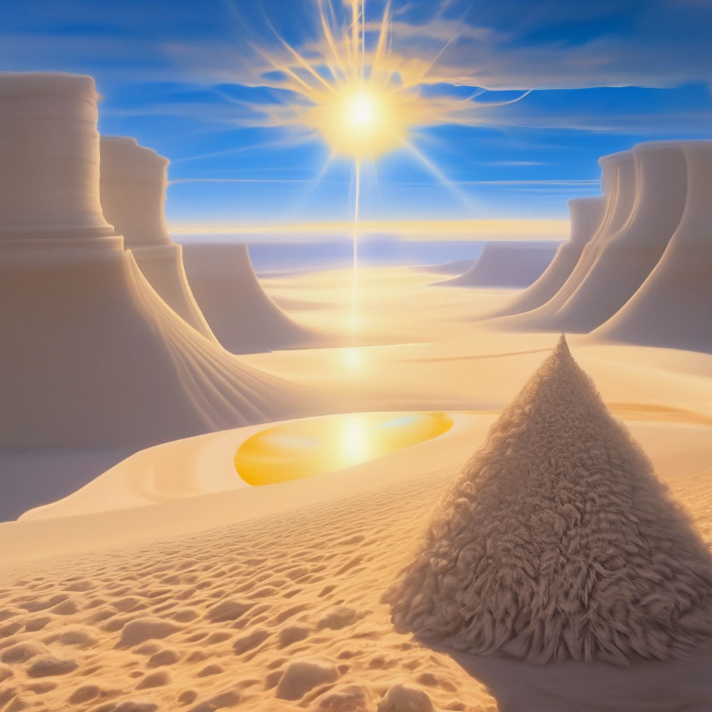 Абстрактная картина «Песчаные дюны» купить в интернет магазине 